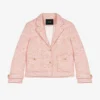 Maje Single-breasted Tweed Tailored Jacket