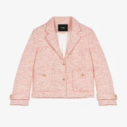 Maje Single-breasted Tweed Tailored Jacket
