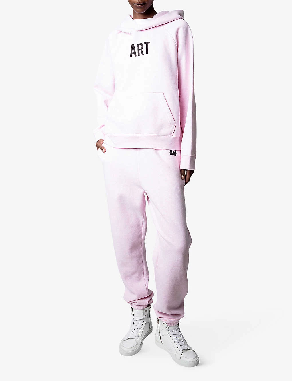 Zadig & Voltaire Logo-print Cotton-jersey Jogging Bottoms - Image 2