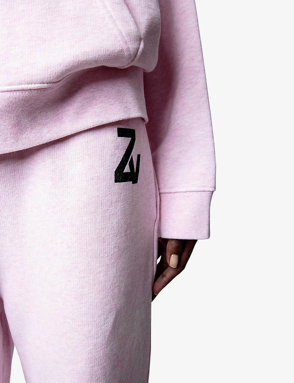 Zadig & Voltaire Logo-print Cotton-jersey Jogging Bottoms - Image 5