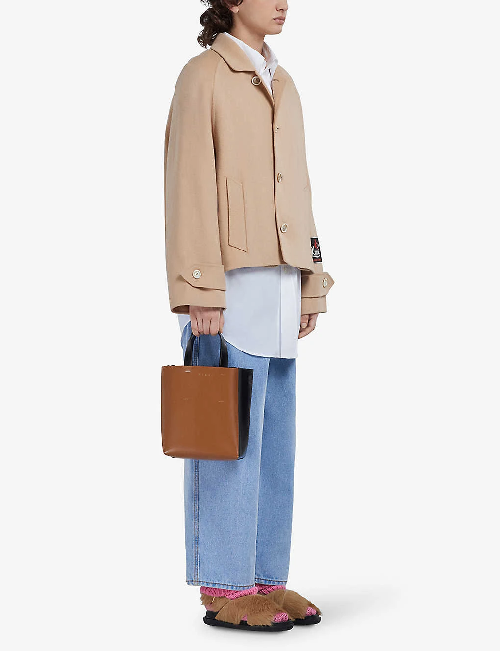 Marni Brand-patch Single-breasted Wool-blend Jacket - Image 2