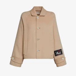 Marni Brand-patch Single-breasted Wool-blend Jacket