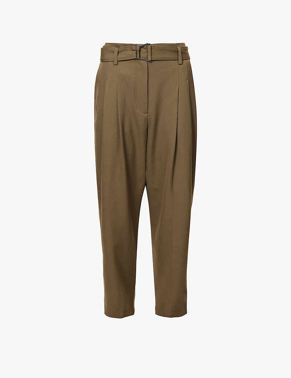 3.1 Phillip Lim Belted Pleated Straight High-rise Wool Trousers