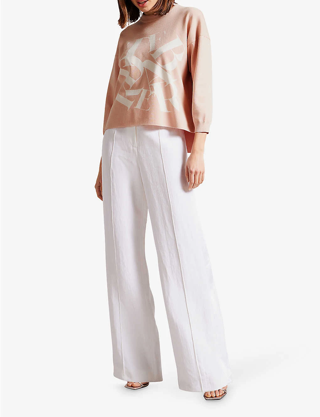 Ted Baker Elssiaa Logo-embroidered Jacquard-woven Jumper - Image 2