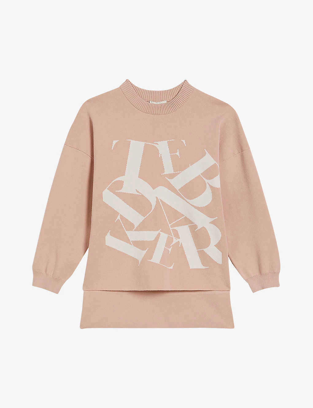 Ted Baker Elssiaa Logo-embroidered Jacquard-woven Jumper