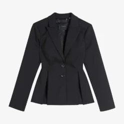 Ted Baker Single-breasted Peplum-hem Stretch-woven Bazer