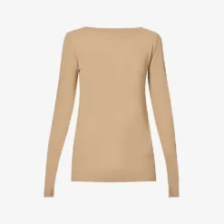 Toteme Boat-neck Long-sleeved Crepe Top