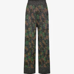 Soeur Floral-embroidered Metallic-thread Stretch Trousers