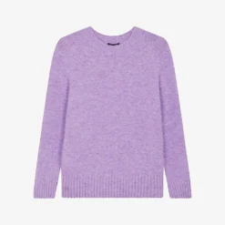 Soeur Envie Ribbed-collar Stretch-knitted Jumper