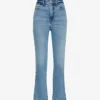 GOOD AMERICAN Good Curve Straight-leg Mid-rise Cotton-blend Jeans