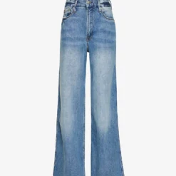 GOOD AMERICAN Good Skate Wide-leg Mid-rise Recycled-denim Jeans