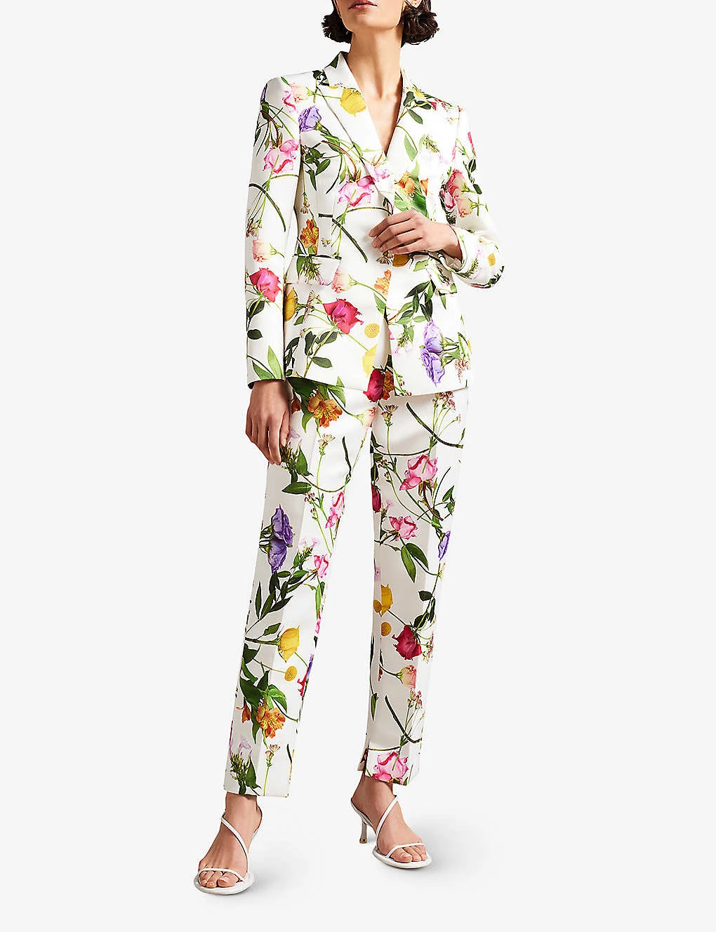 Ted Baker Ziaaht Floral-print Tapered Woven Trousers - Image 2