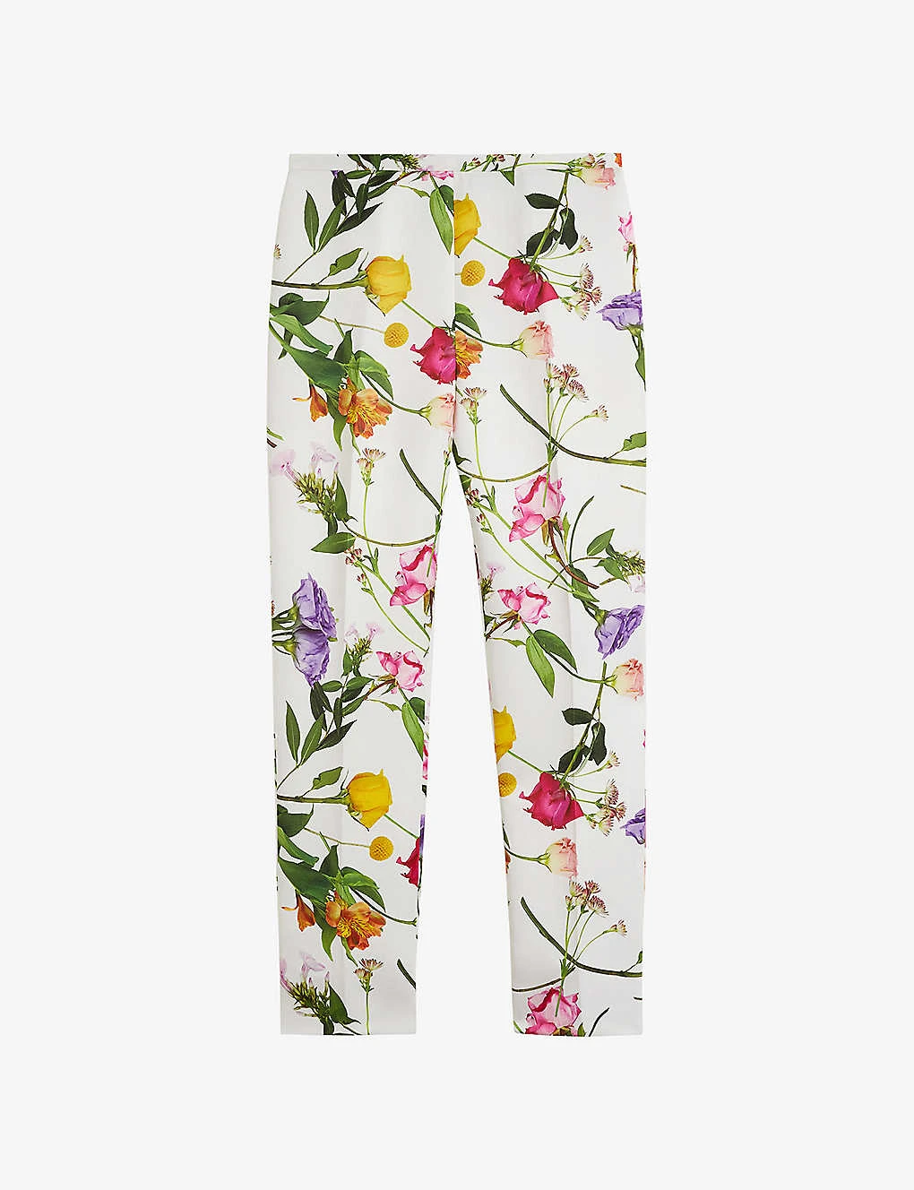 Ted Baker Ziaaht Floral-print Tapered Woven Trousers