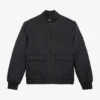 THE KOOPLES Detachable-sleeve Satin Bomber Jacket