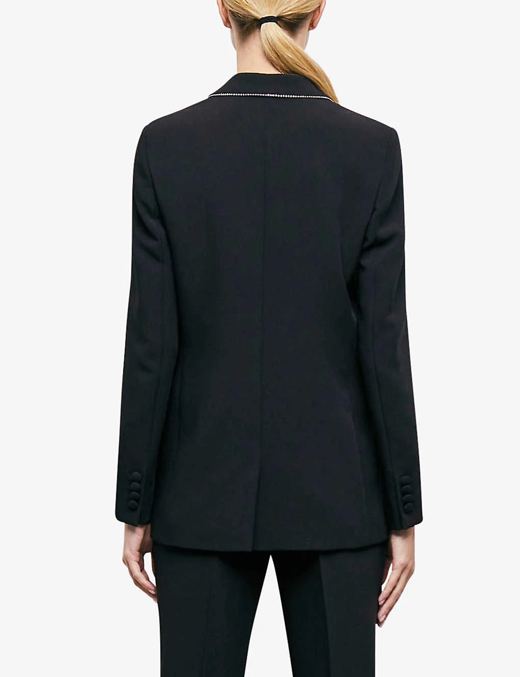 THE KOOPLES Rhinestone-embellished Crepe Blazer - Image 4