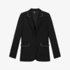 THE KOOPLES Rhinestone-embellished Crepe Blazer