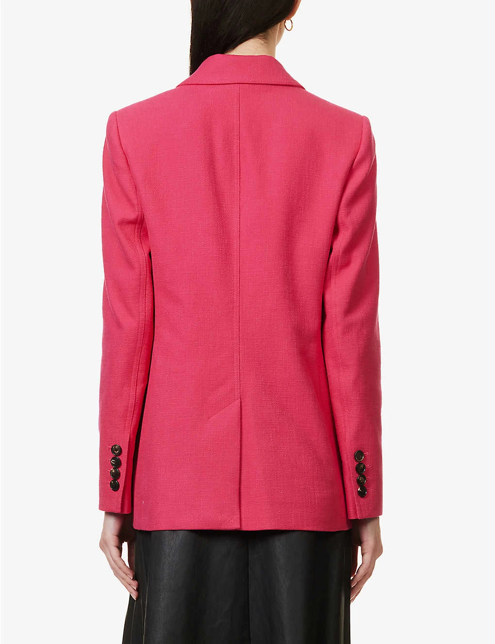 ME AND EM Boyfriend Peak-lapel Tweed Blazer - Image 4