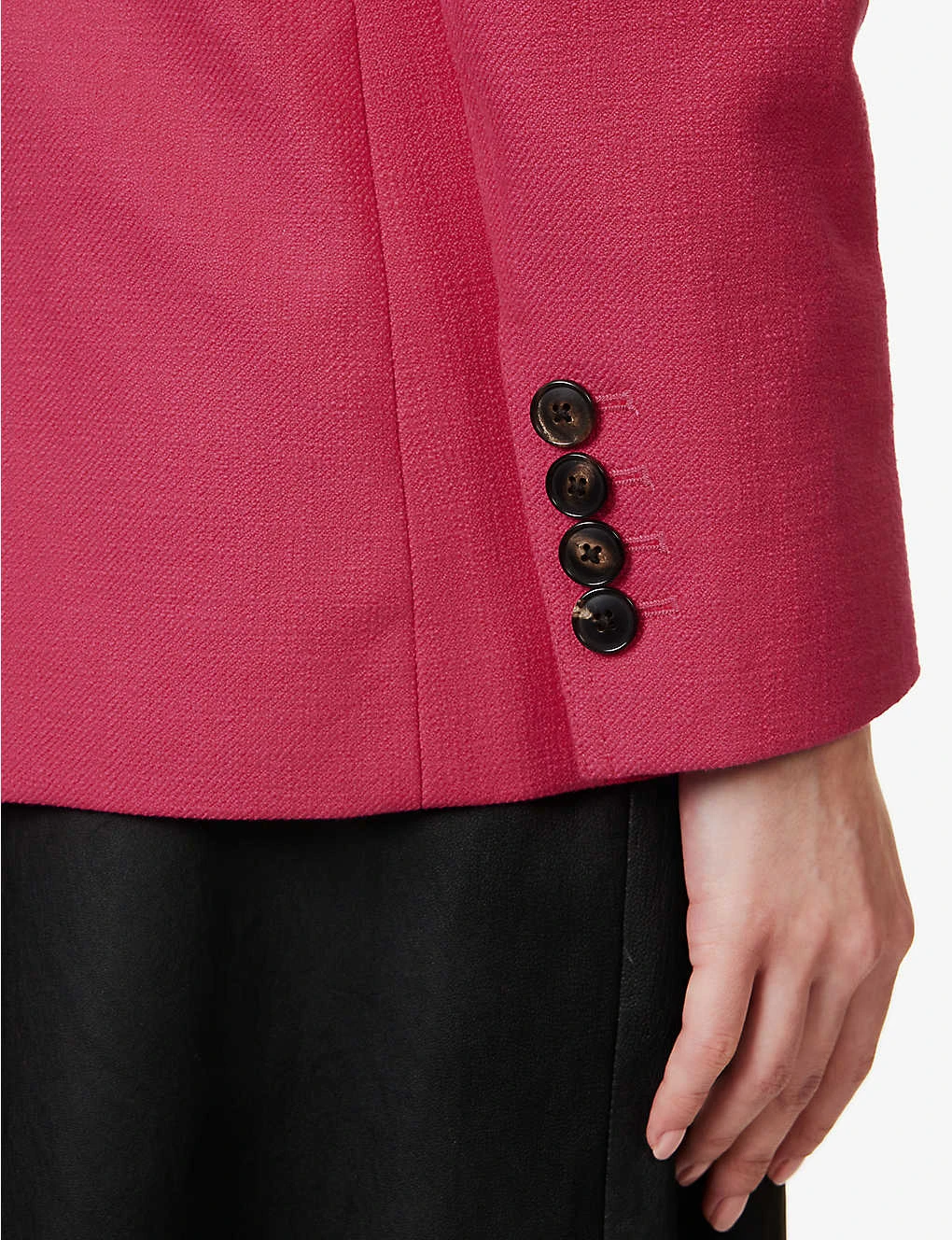 ME AND EM Boyfriend Peak-lapel Tweed Blazer - Image 5