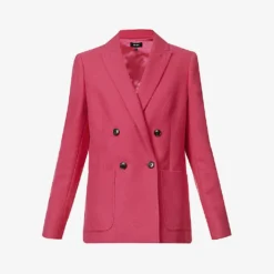 ME AND EM Boyfriend Peak-lapel Tweed Blazer