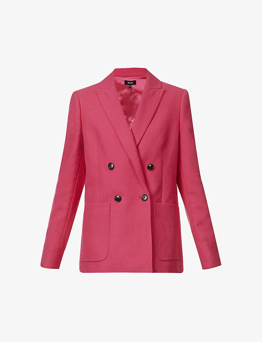 ME AND EM Boyfriend Peak-lapel Tweed Blazer