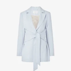 By Malina Chloe Wrap-front Stretch-woven Blazer