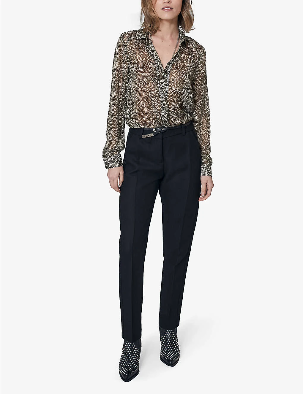 Ikks Abstract-print Woven Shirt - Image 2