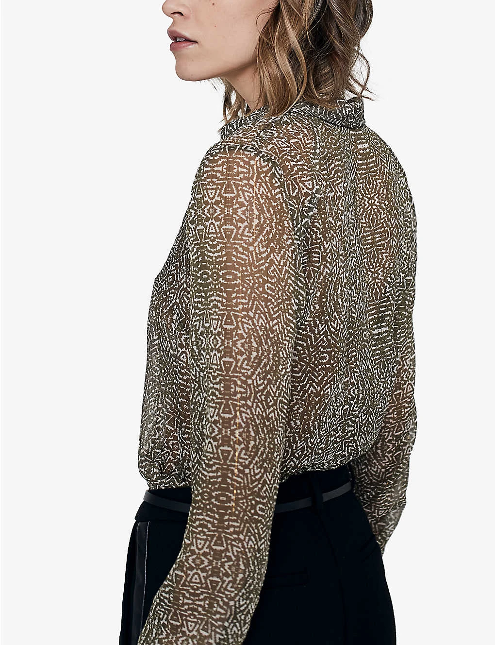 Ikks Abstract-print Woven Shirt - Image 4