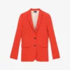 THE KOOPLES Notched-collar Single-breasted Crepe Blazer