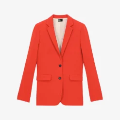 THE KOOPLES Notched-collar Single-breasted Crepe Blazer