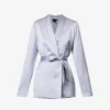 Paige Kamala Self-tie Satin Blazer