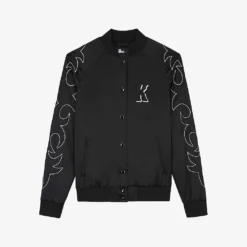 THE KOOPLES Western-style Embroidered Satin Jacket