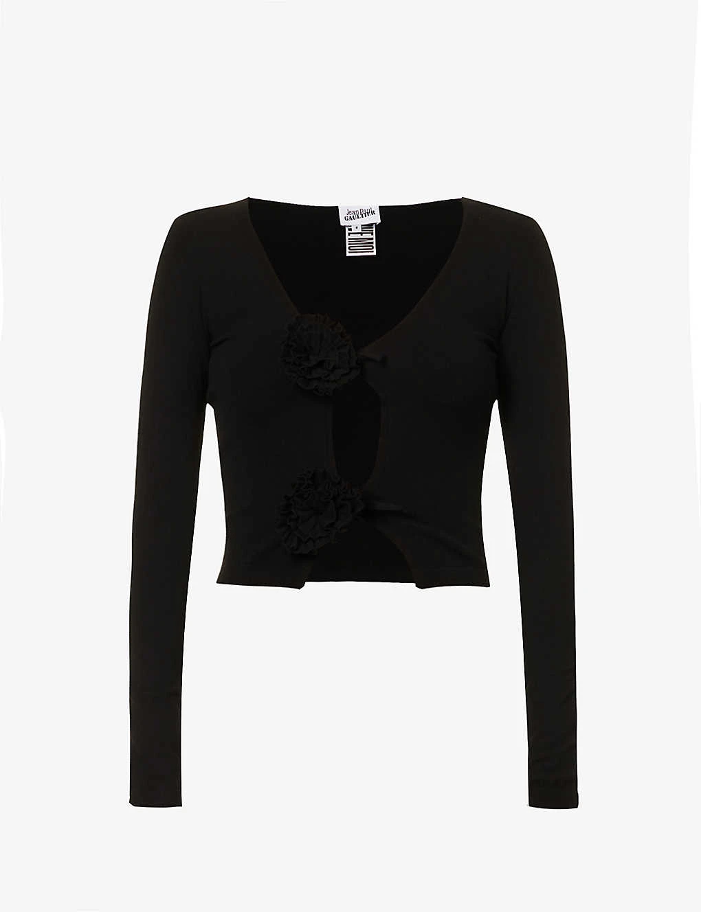 Jean Paul Gaultier Flower Floral-appliquƩ Knitted Top