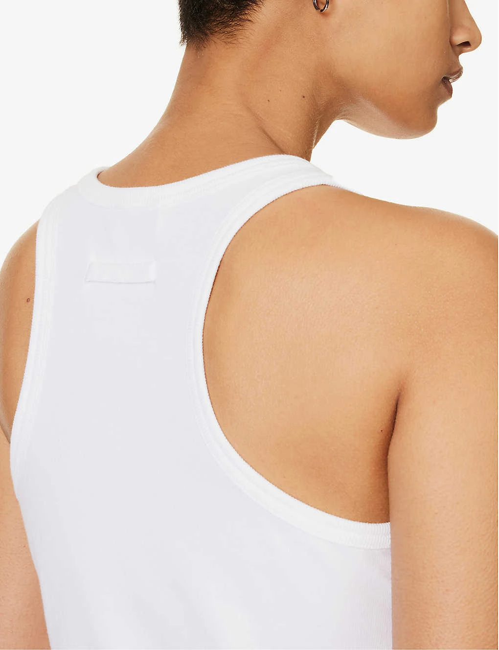 Jean Paul Gaultier Flower Lace-up Cotton-jersey Top - Image 5