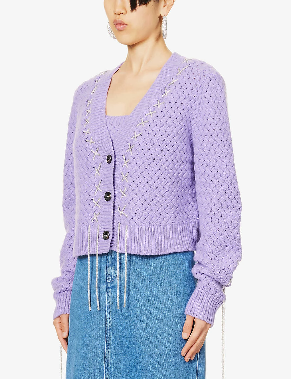 Chunky-knit Wool And Cashmere-blend Cardigan And Top Set - Image 3