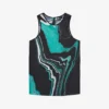 THE KOOPLES Marble-print Sleeveless Woven Top