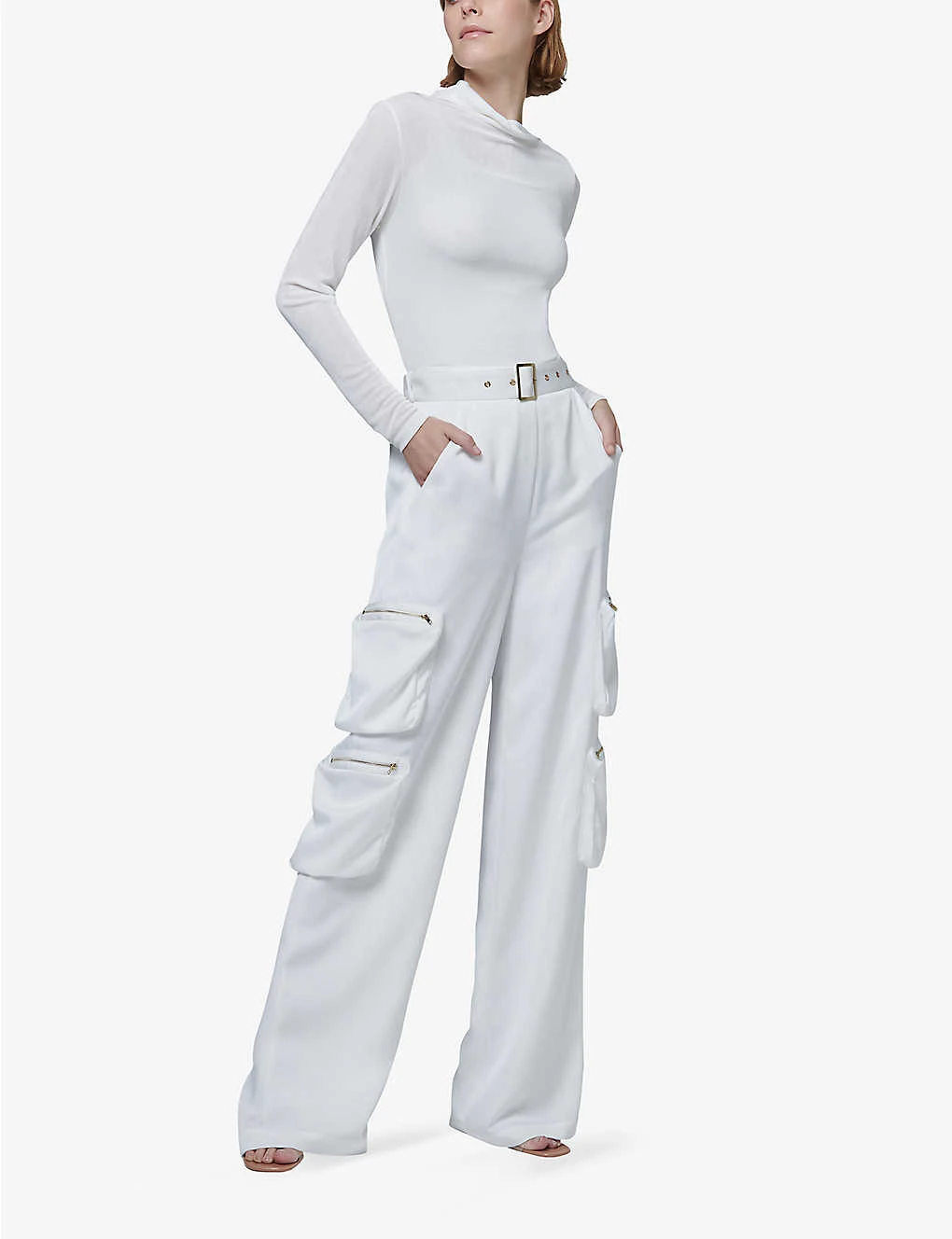 Asymmetric Stretch-woven Top - Image 2