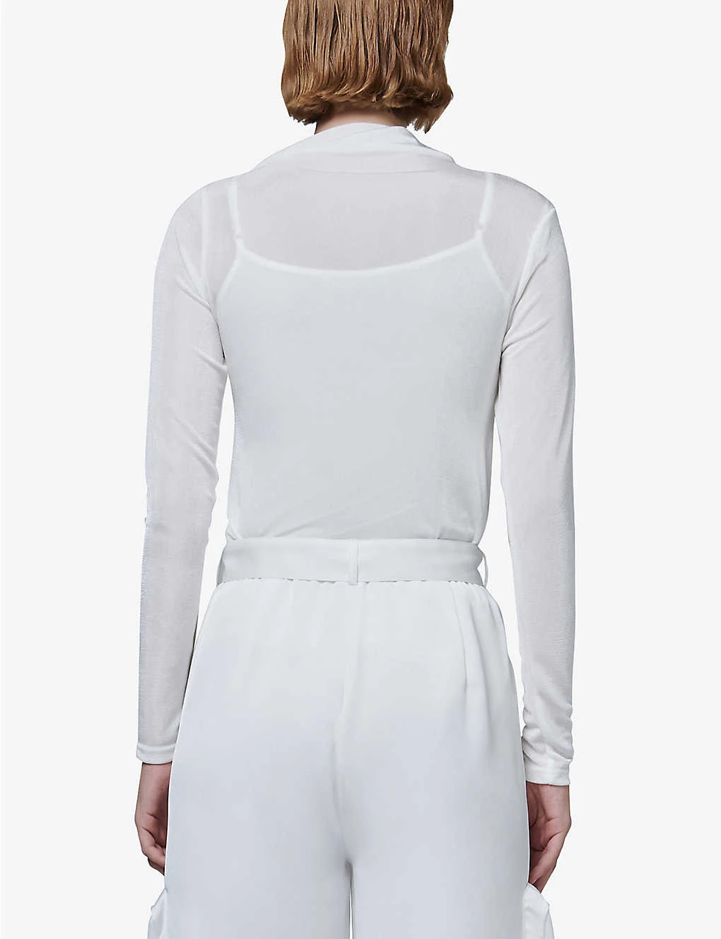 Asymmetric Stretch-woven Top - Image 4
