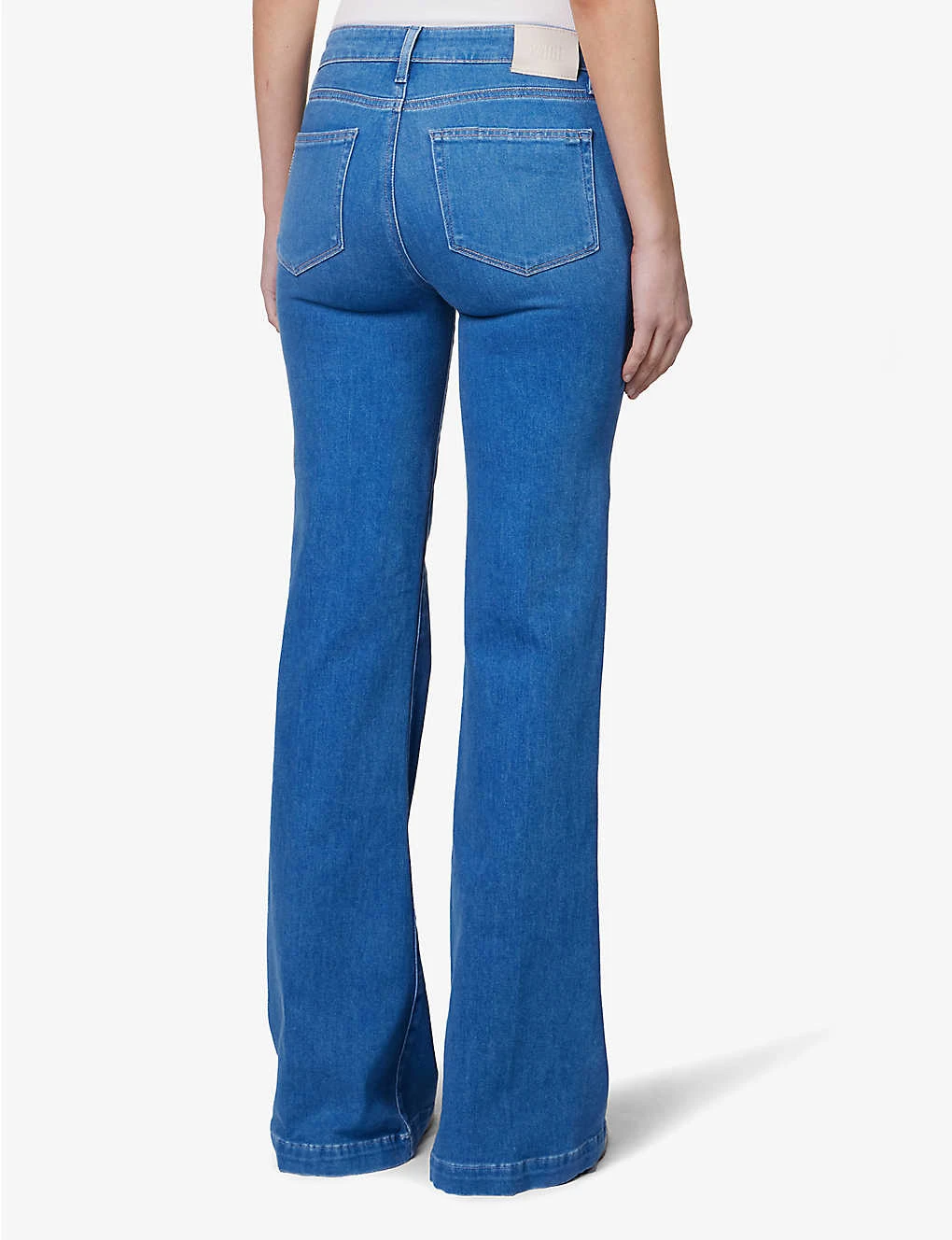 Paige Genevieve Brand-patch High-rise Mid-rise Stretch-denim Jeans - Image 4