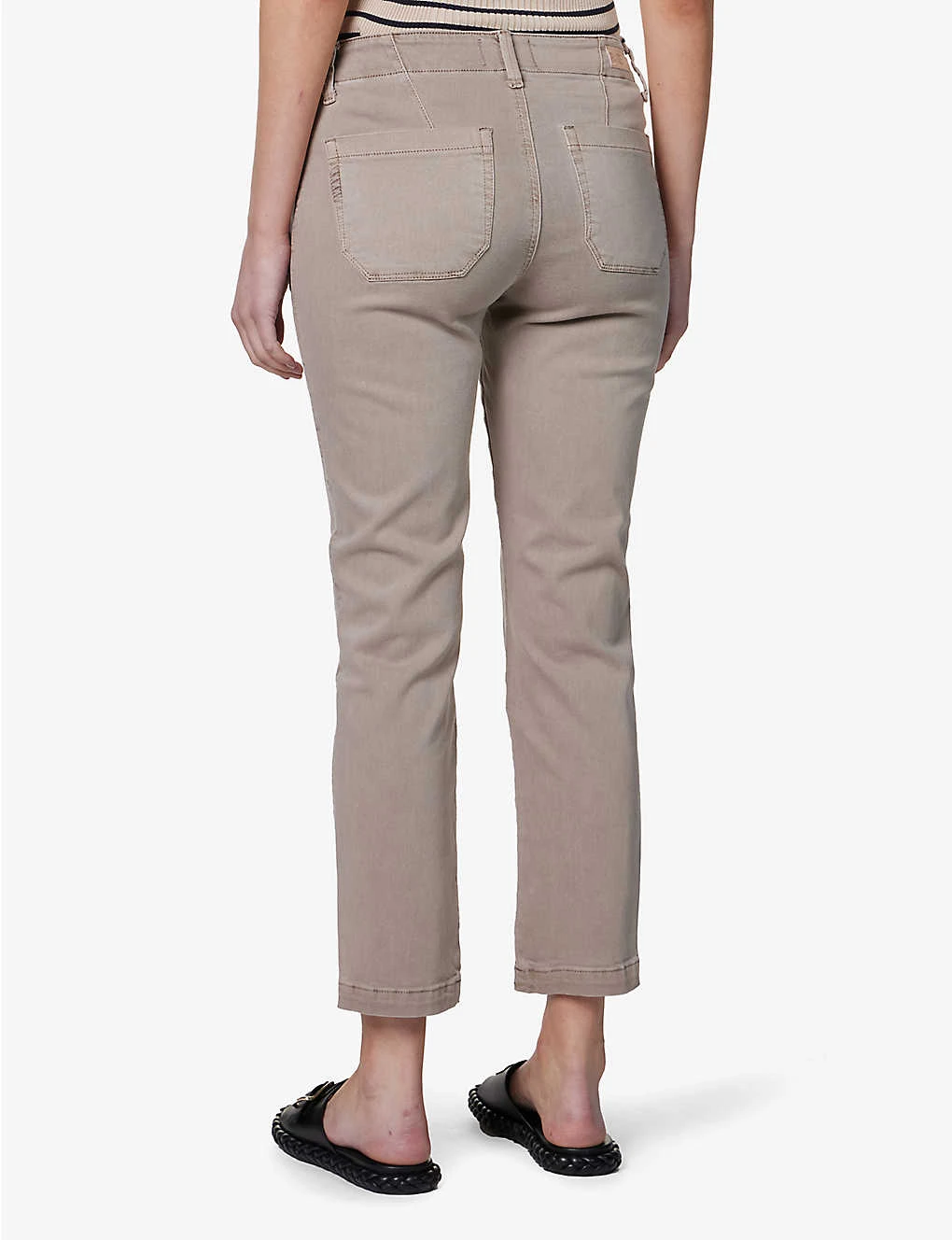 Paige Mayslie Straight-leg Mid-rise Stretch-denim Jeans - Image 4