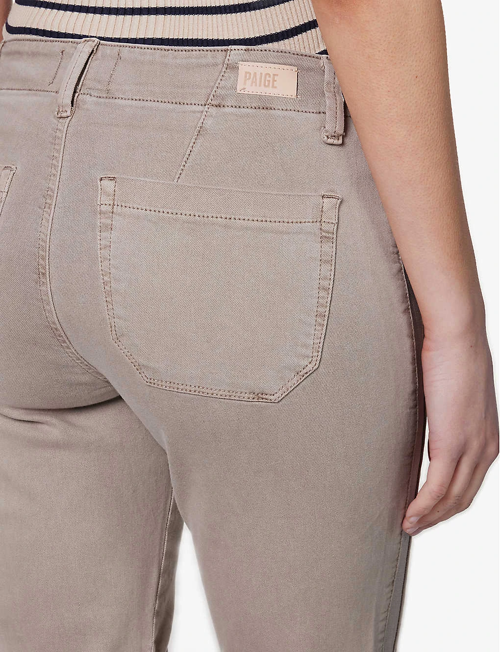 Paige Mayslie Straight-leg Mid-rise Stretch-denim Jeans - Image 5