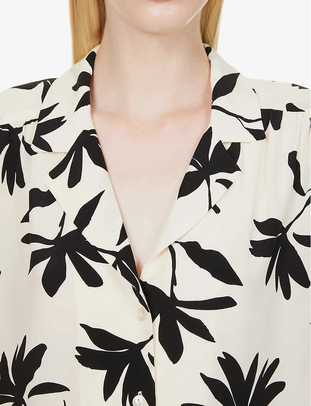 ANINE BING Row Floral-print Woven Shirt - Image 5