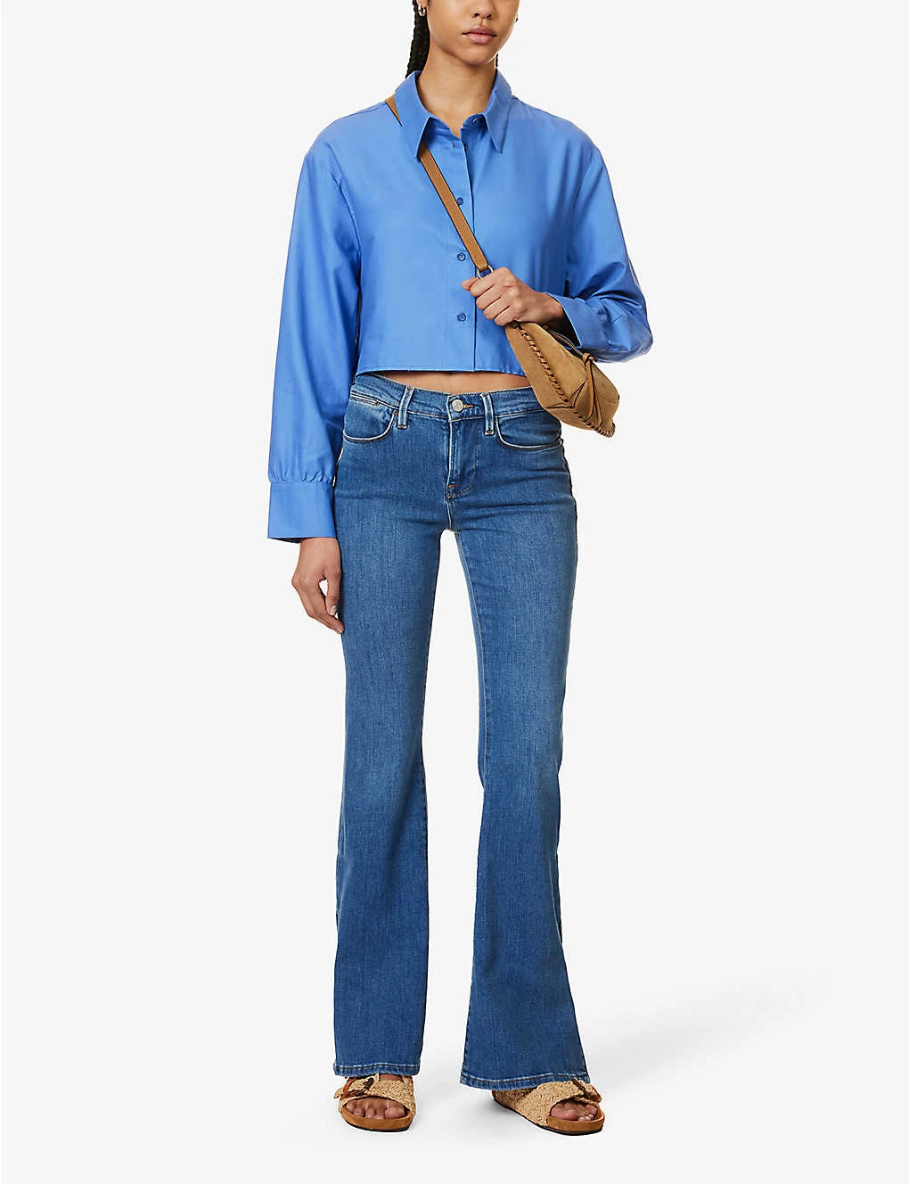 FRAME Le High Flare High-rise Flared-leg Stretch-denim Jeans - Image 2