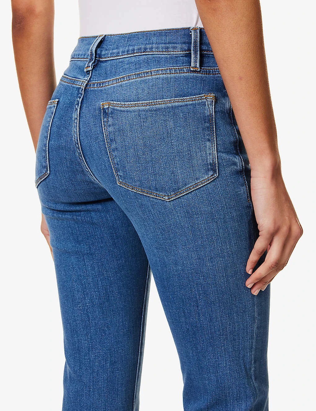FRAME Le High Flare High-rise Flared-leg Stretch-denim Jeans - Image 5