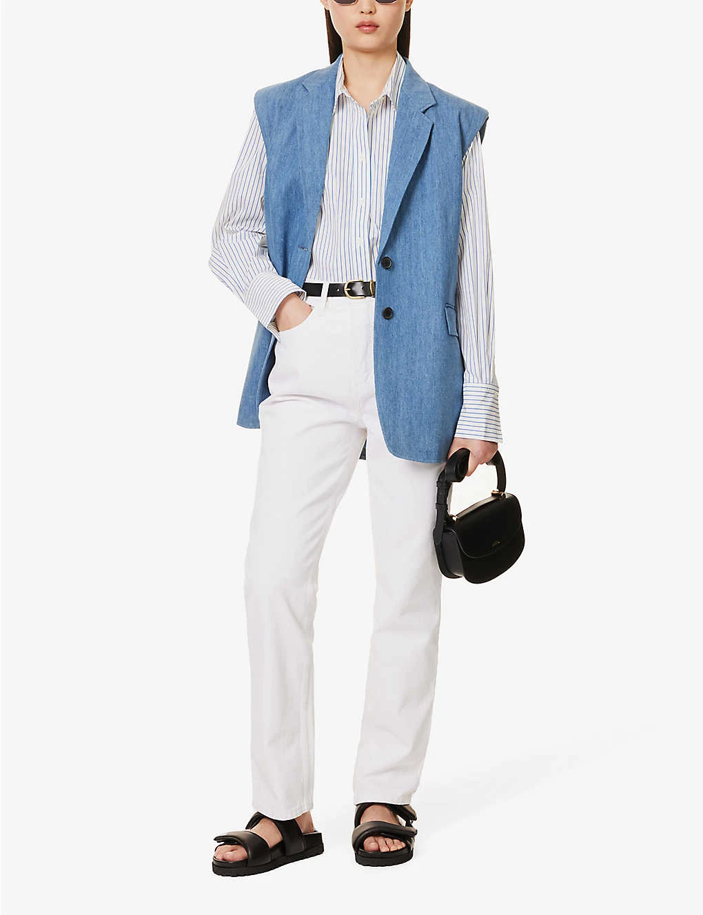 FRAME Le High āNā Tight Wide-leg High-rise Jeans - Image 2