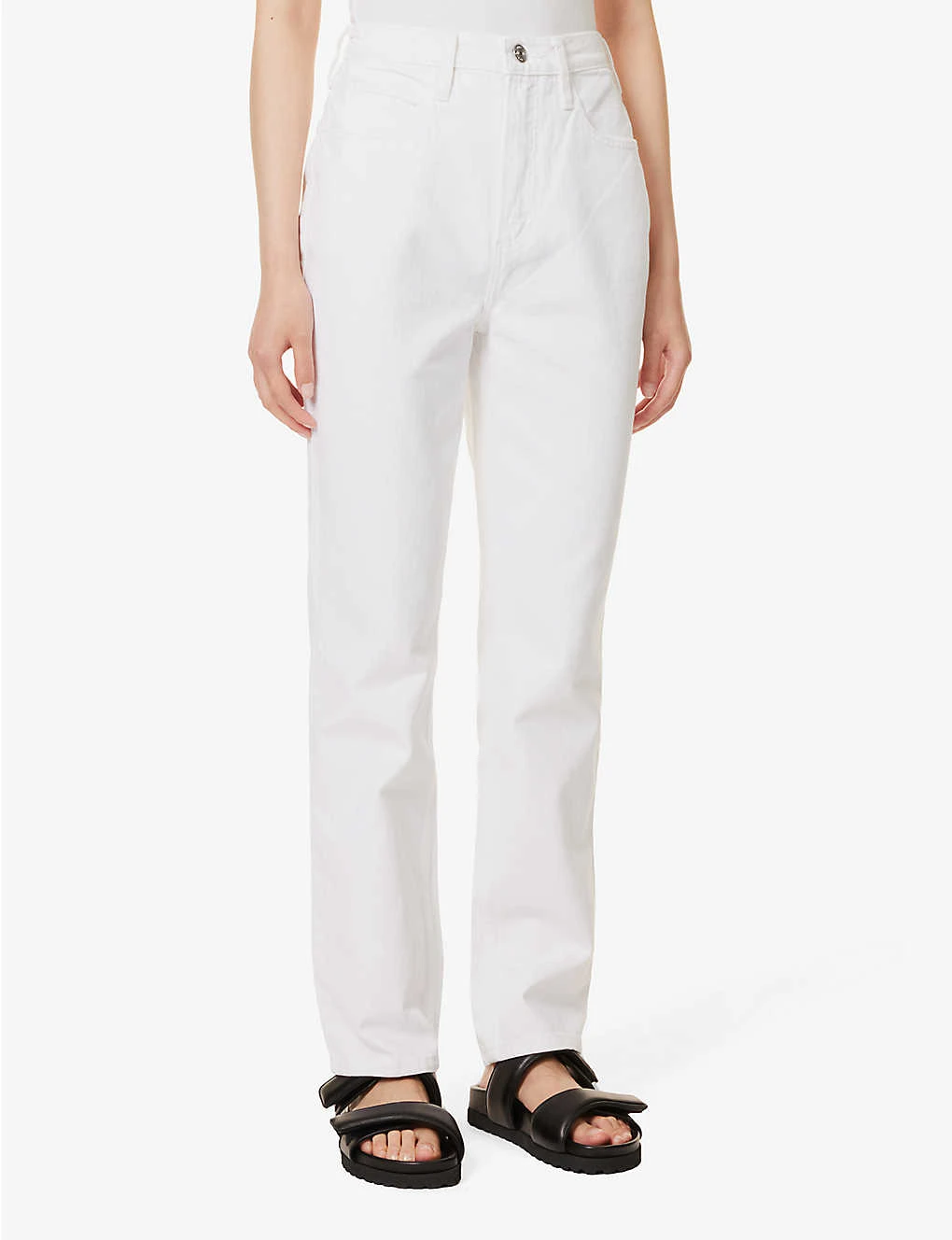 FRAME Le High āNā Tight Wide-leg High-rise Jeans - Image 3