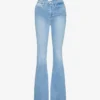 FRAME Le Super High Flare Flared High-rise Stretch-denim Jeans