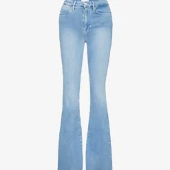 FRAME Le Super High Flare Flared High-rise Stretch-denim Jeans
