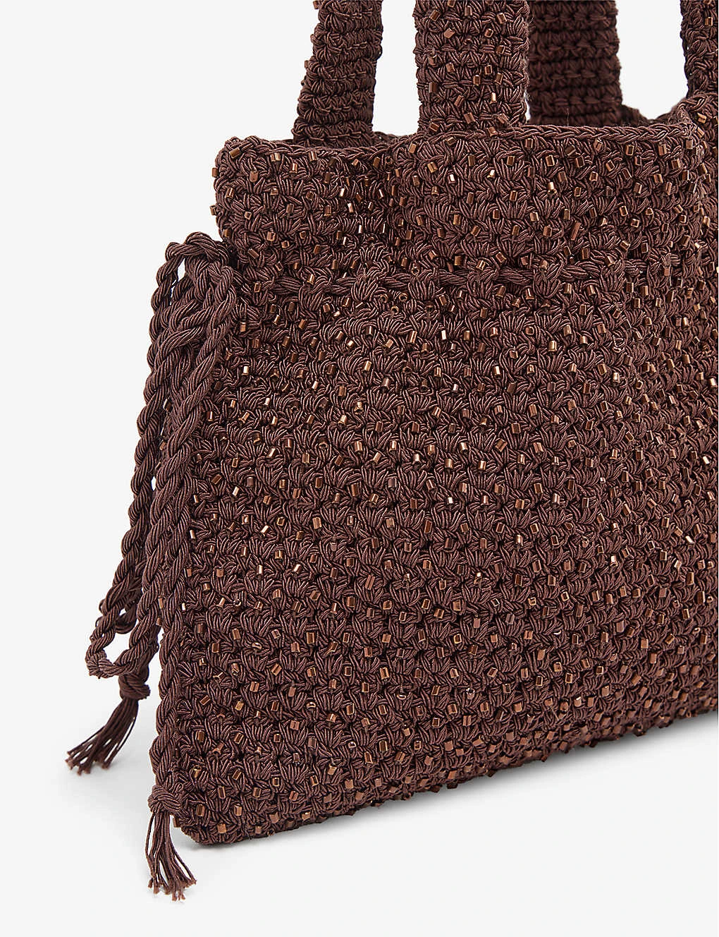 FRAME X Julia Sarr-Jamois Crochet-pattern Cotton-blend Top-handle Bag - Image 2
