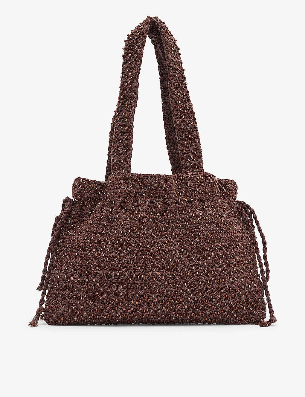 FRAME X Julia Sarr-Jamois Crochet-pattern Cotton-blend Top-handle Bag