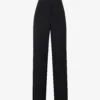 Alberta Ferretti Regular-fit Straight-leg High-rise Woven Trousers